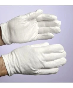 Forum Novelties Christmas & New Year White Basic Men's Gloves