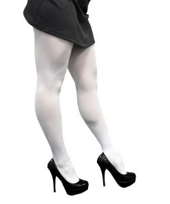 Swedia's Opaque Pantyhose By Rebel Legs - White, Red Or Green