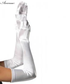Tomfoolery Gloves Extra Long Satin Leg Avenue - Asst Colors