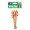 Tomfoolery Willy Straws Flesh Tone In Pack Of 10