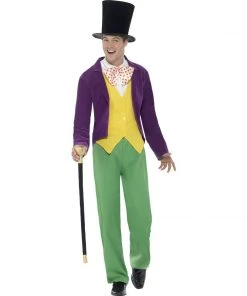 Smiffys Mensc Roald Dahl Willy Wonka Costume - Men's