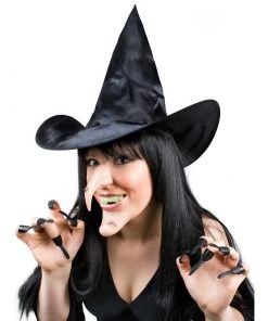 Tomfoolery Witch Set-Hat, Nose, Chin, Teeth & Claws Halloweenc