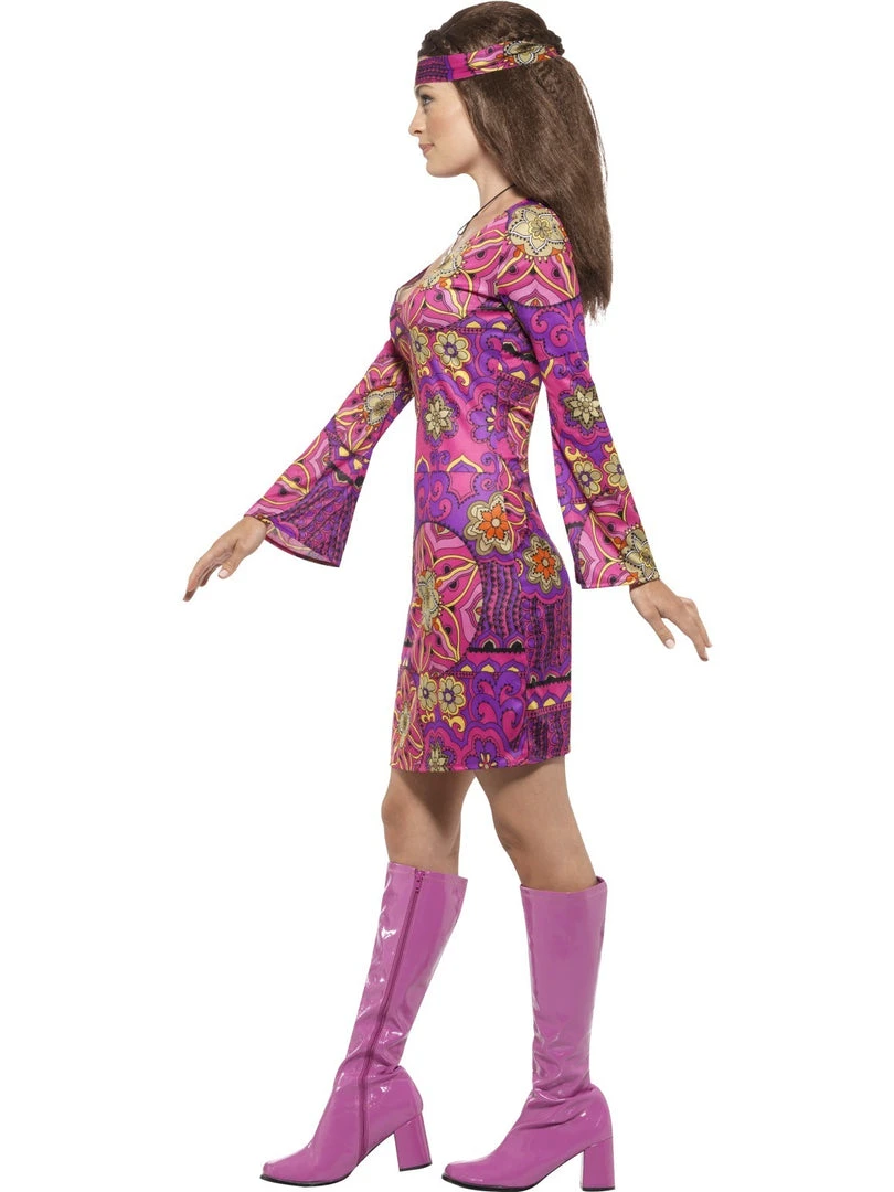 Smiffys Woodstock Hippie Ladies Costume Ladiesc 2 Smiffys Woodstock Hippie Ladies Costume Ladiesc