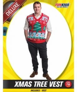 Allen Trading Xmas Tree Vest - Adult Christmas & New Year