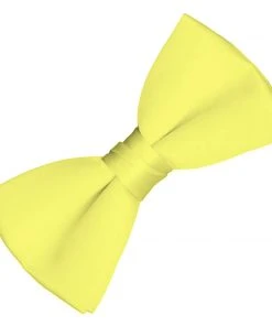 Swedia's Yellow Satin Bow Tie Suspenders & Ties