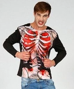 Interalia Group Mensc Zombie Skeleton T-Shirt